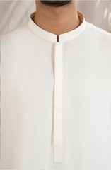 CREAM BLENDED KAMEEZ SHALWAR