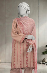 EMBROIDERED CAMBRIC 3PCS UNSTITCHED