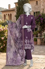 EMBROIDERED PRINTED LAWN 3PCS UNSTITCHED