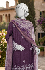 EMBROIDERED PRINTED LAWN 3PCS UNSTITCHED