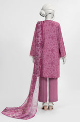 EMBROIDERED PRINTED LAWN 3PCS UNSTITCHED