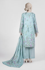 EMBROIDERED PRINTED LAWN 3PCS UNSTITCHED