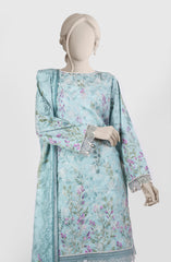 EMBROIDERED PRINTED LAWN 3PCS UNSTITCHED