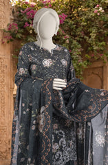 EMBROIDERED PRINTED LAWN 3PCS UNSTITCHED
