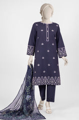 EMBROIDERED PRINTED LAWN 3PCS UNSTITCHED