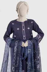 EMBROIDERED PRINTED LAWN 3PCS UNSTITCHED