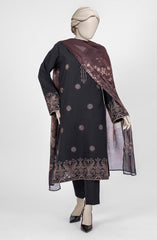 EMBROIDERED CAMBRIC 3PCS UNSTITCHED