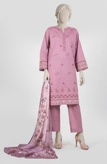 EMBROIDERED CAMBRIC LAWN 3PCS UNSTITCHED