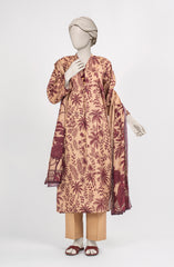 PRINTED LAWN STITCHED 3 PIECE