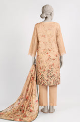 EMBROIDERED CAMBRIC STITCHED 3 PIECE