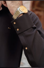 DARK-CHOCOLATE BLENDED KAMEEZ SHALWAR