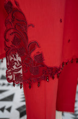 EMBROIDERED CAMBRIC 3PCS UNSTITCHED