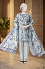 PRINTED LAWN STITCHED 3 PIECE