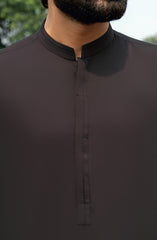 DARK-GREY BLENDED KAMEEZ SHALWAR