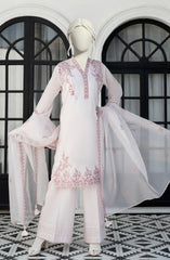 EMBROIDERED CAMBRIC 3PCS UNSTITCHED