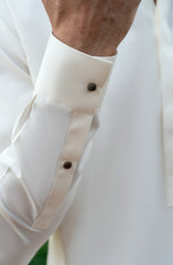 OFF WHITE BLENDED KAMEEZ SHALWAR