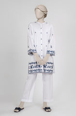 EMBROIDERED CAMBRIC STITCHED 2 PIECE