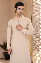 NATURAL BEIGE BLENDED KAMEEZ SHALWAR