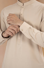 NATURAL BEIGE BLENDED KAMEEZ SHALWAR