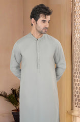 SAGE GREEN BLENDED EMBROIDERED KAMEEZ SHALWAR