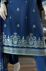 EMBROIDERED CAMBRIC 3PCS UNSTITCHED