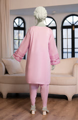 EMBROIDERED CAMBRIC STITCHED 2 PIECE