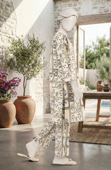 PRINTED CAMBRIC STITCHED 2 PIECE