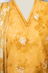 EMBROIDERED PRINTED LAWN 3PCS UNSTITCHED