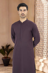 PLUM BLENDED KAMEEZ SHALWAR