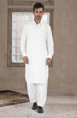 OFF WHITE BLENDED KAMEEZ SHALWAR
