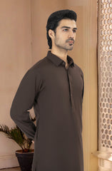 FOREST BROWN BLENDED KAMEEZ SHALWAR
