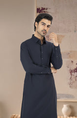 NAVY BLENDED KAMEEZ SHALWAR