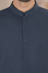 GREYISH-BLUE BLENDED KAMEEZ SHALWAR