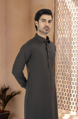 OLIVE-GREEN BLENDED KAMEEZ SHALWAR