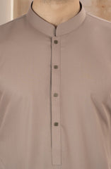 KHAKI BLENDED KAMEEZ SHALWAR