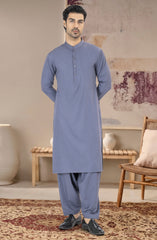 PURPLE BLENDED KAMEEZ SHALWAR