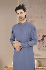 PURPLE BLENDED KAMEEZ SHALWAR