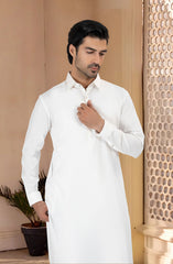 OFF-WHITE BLENDED KAMEEZ SHALWAR
