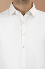 OFF-WHITE BLENDED KAMEEZ SHALWAR