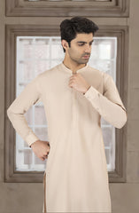 NATURAL-BEIGE BLENDED KAMEEZ SHALWAR