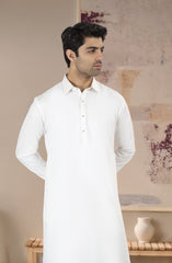 OFF-WHITE BLENDED KAMEEZ SHALWAR