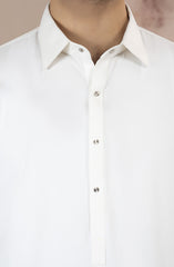 OFF-WHITE BLENDED KAMEEZ SHALWAR