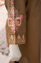 EMBROIDERED CHAMBRAY STITCHED 2 PIECE