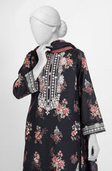 EMBROIDERED CAMBRIC STITCHED 3 PIECE