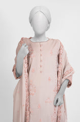 EMBROIDERED CAMBRIC STITCHED 3 PIECE