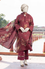 PRINTED TEXTURED VISCOSE 3PCS UNSTITCHED