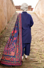 EMBROIDERED CROSS HATCH STITCHED 3 PIECE