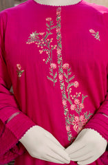 EMBROIDERED CROSS HATCH STITCHED 3 PIECE