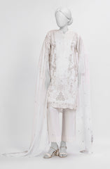 EMBROIDERED CAMBRIC STITCHED 3 PIECE