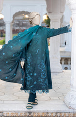 EMBROIDERED TWILL VISCOSE 3 PCS UNSTITCHED